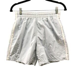 Adidas Mens Adicolor Classics 3-Stripes Swim Shorts Size S Light Blue Lined